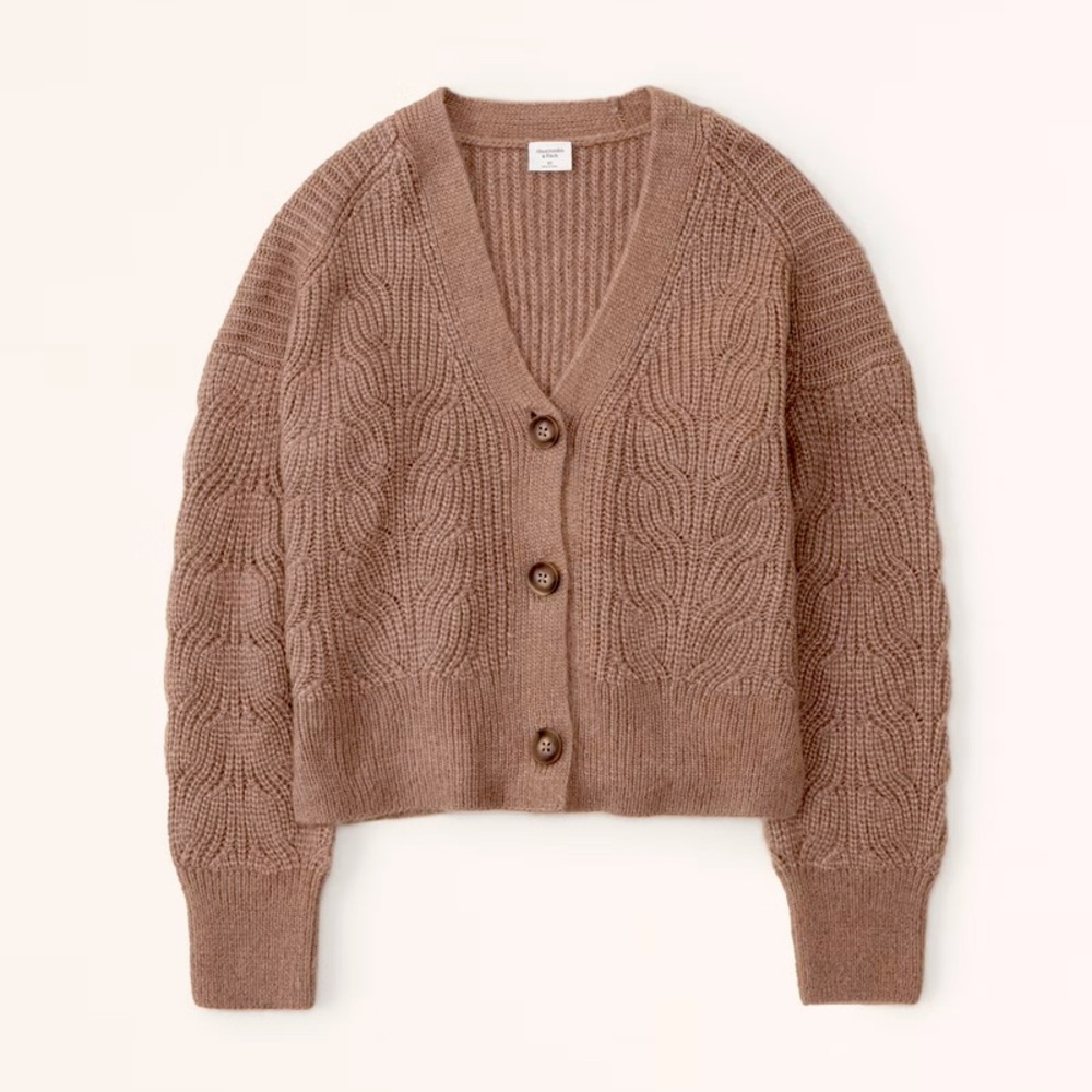 Abercrombie Brown Cozy Cardigan